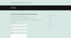 Desktop Screenshot of franckyfranck-mooreatours.com